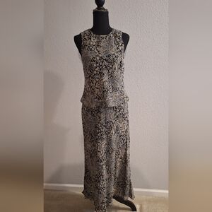 Ann Taylor Blue Skirt Set with Elegant Design